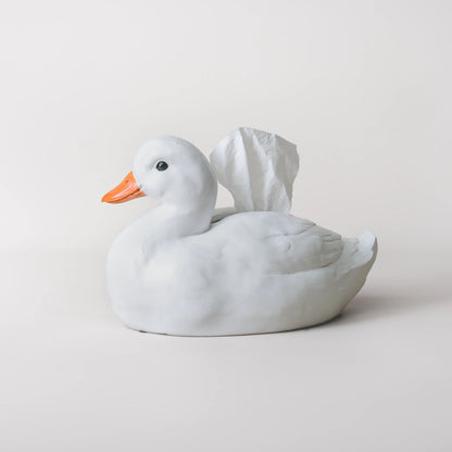 Boîte à mouchoirs Canard Câlin en forme de canard blanc