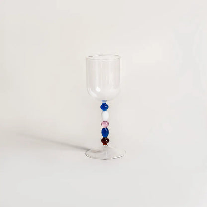 Verres à jus design soufflés à la bouche, transparents et élégants