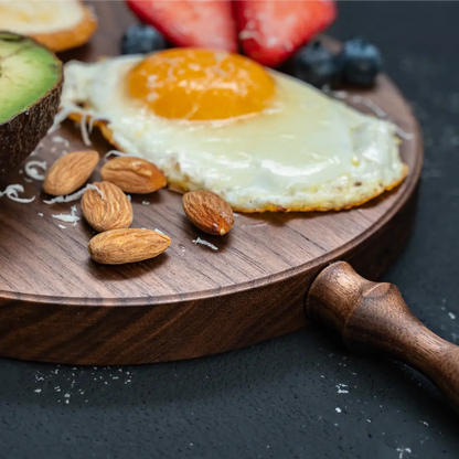 Planche de charcuterie noyer noir, grain élégant et finition huilée