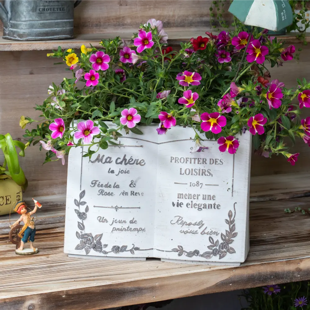 Jardinière pot de fleur décoratif style romantique