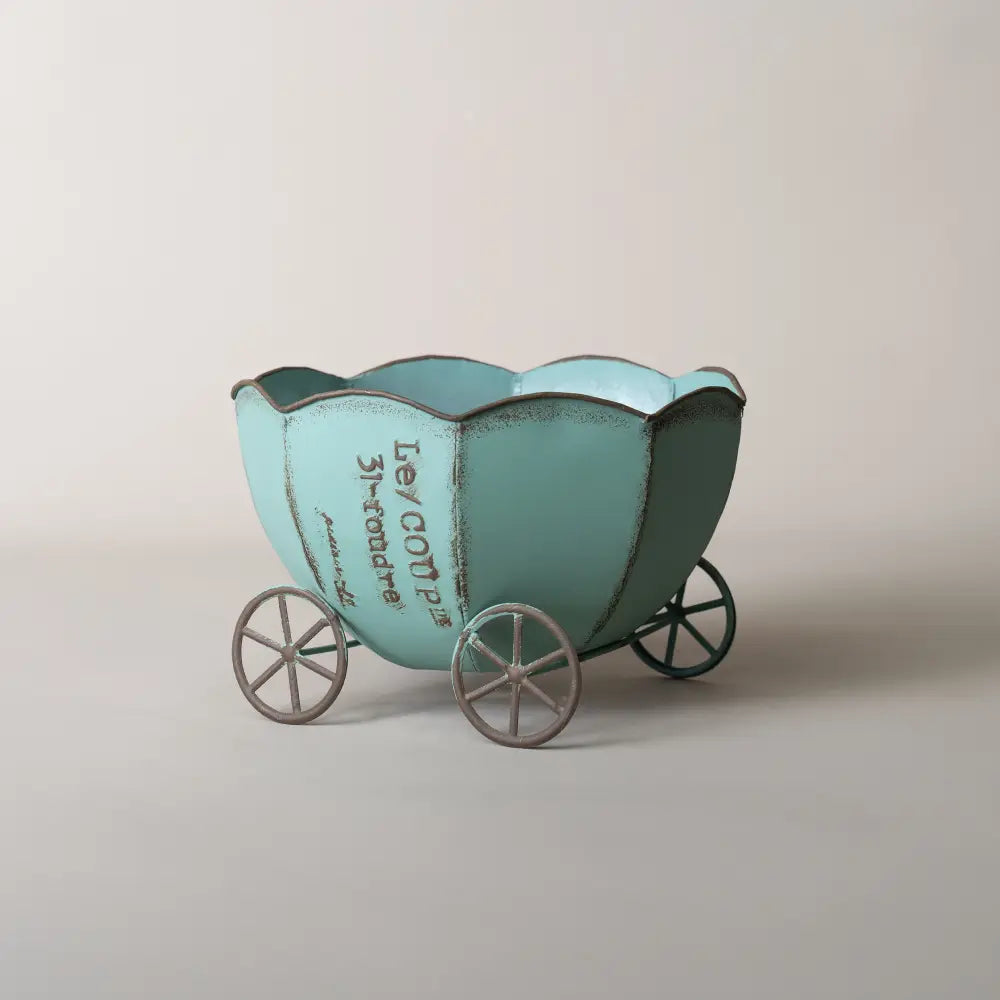 Pot de fleur intérieur design en forme de carrosse citrouille