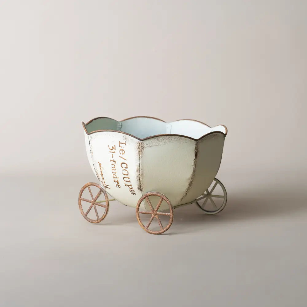 Pot décoratif rétro en métal – pot de fleur intérieur