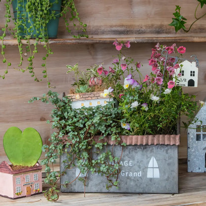 décoration originale pot de fleurs intérieur style rustique