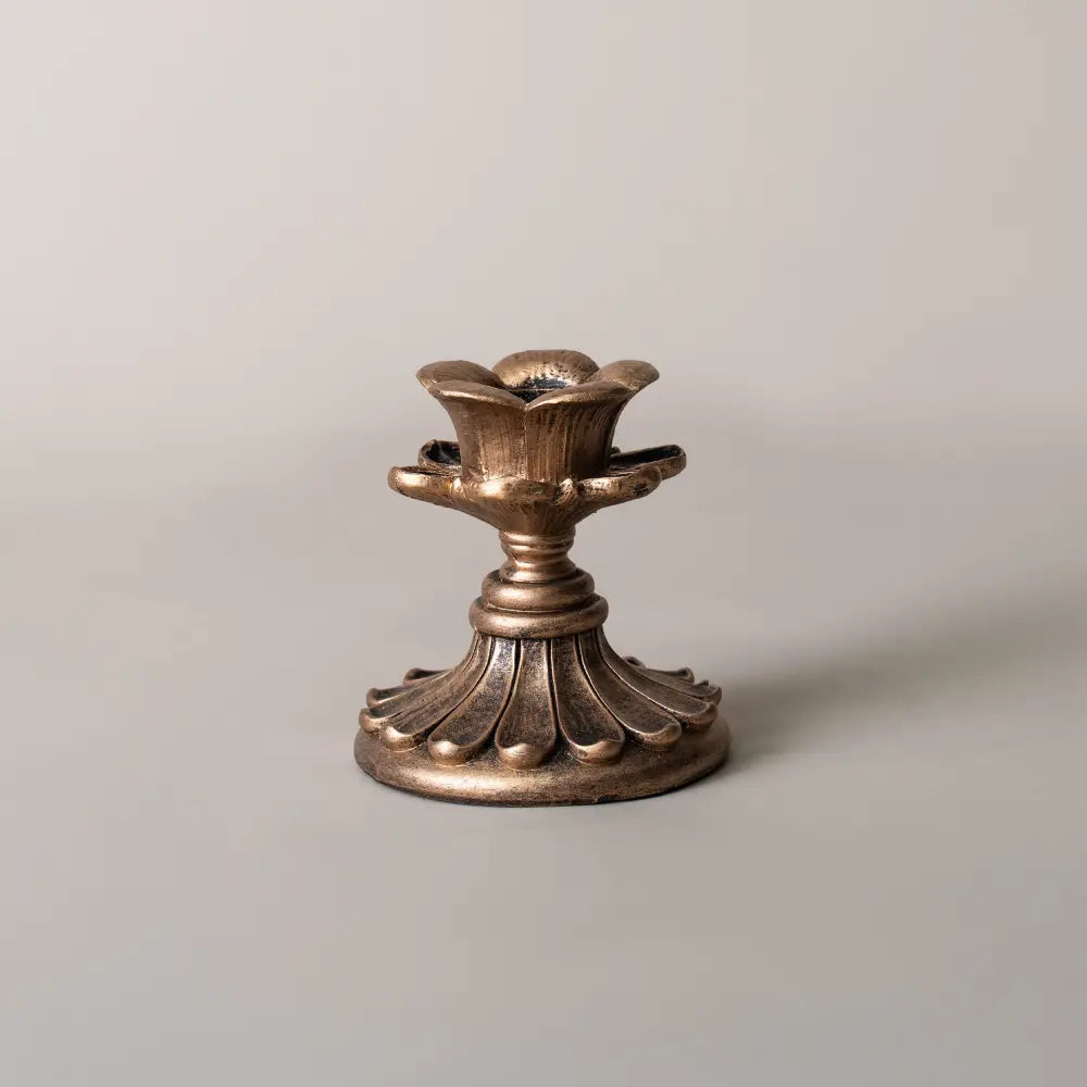 Ensemble de bougeoirs dorés pour table de fête ou Noël