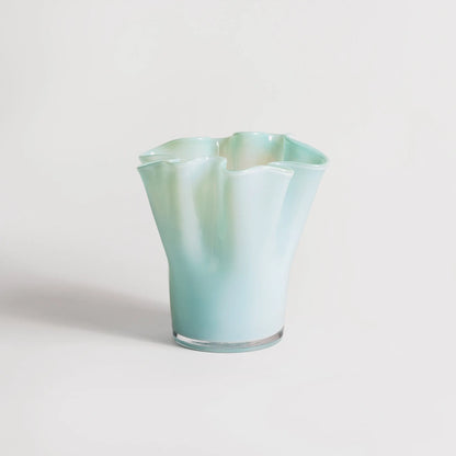 Vase pour fleurs en verre soufflé coloré, idéal pour bouquets frais