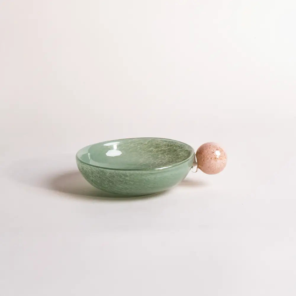 Coupelle en verre artisanale, idéale pour fruits ou petits objets