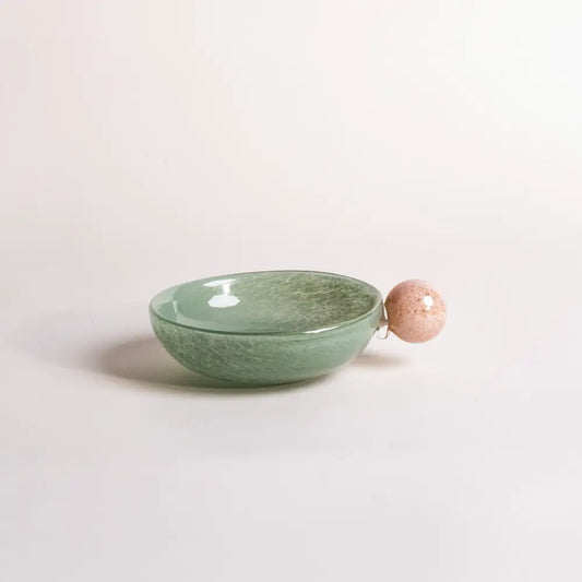 Coupelle en verre artisanale, idéale pour fruits ou petits objets