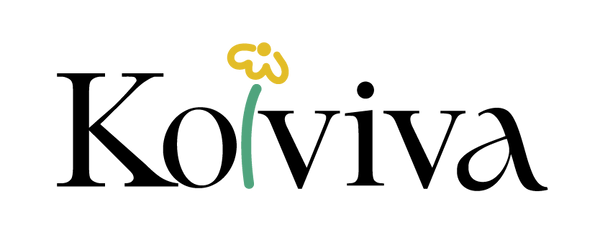 Kolviva, logo décoratif inspiré de vase et tapis coloré