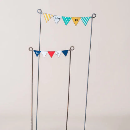 Décoration de pot de fleurs fanions festifs vintage